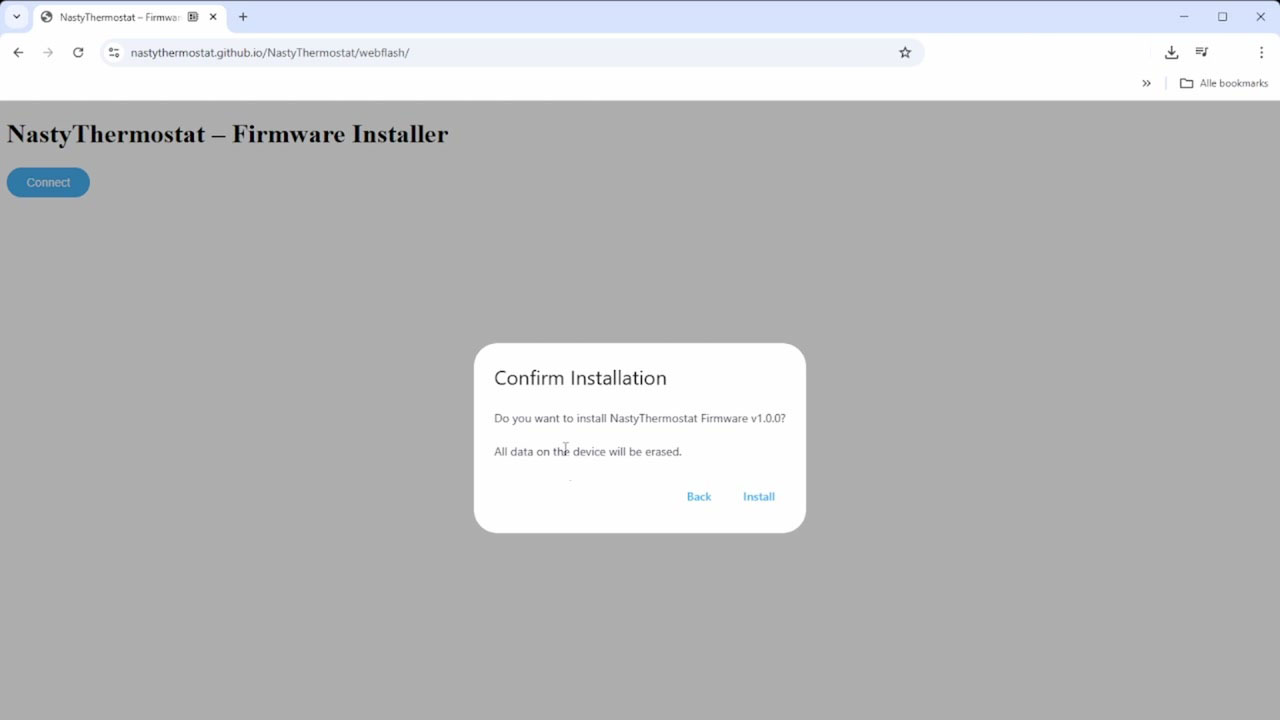 Confirm Installation dialog